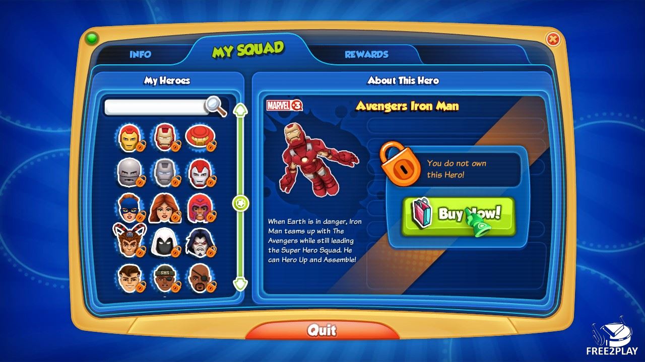 Marvel Super hero squad online