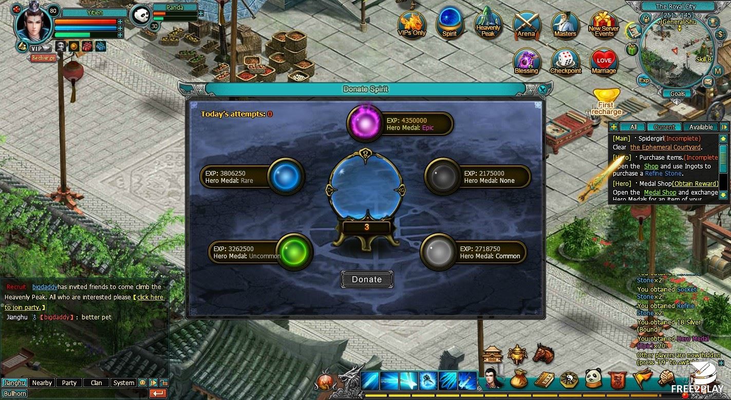 Yitien is a browser based, turn-based action games, Massively Multiplayer Online  Role Playing Game (MMORPG, MMO, RPG), free to p…